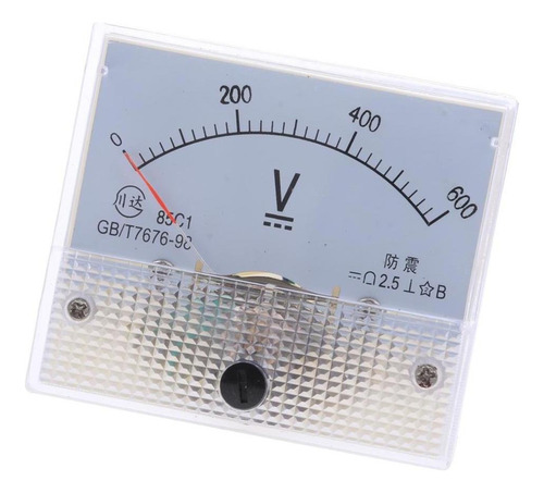 Voltímetro De Panel Analógico Cc 0-600 V