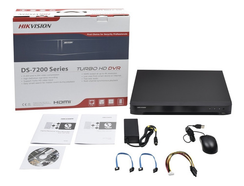Imagen 2 de 7 de Grabadora Dvr 4 Canales 5mp Hikvision Hd Audio 7204huhi