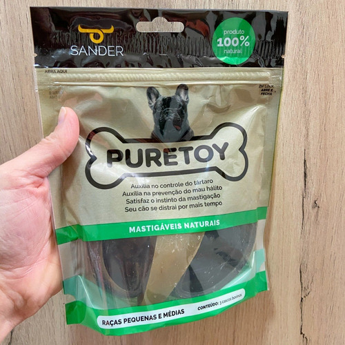 Kit Casco De Boi Com 3 Unidades 100% Natural - Puretoy
