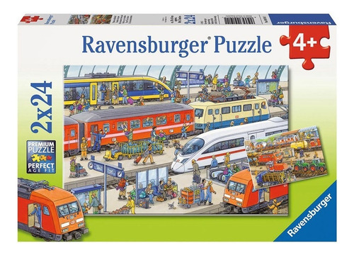 Rompecabezas 2x24 Piezas Estación De Tren Ravensburger