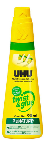 Pegamento Uhu Liquido 90ml Frasco Twist & Glue Renature