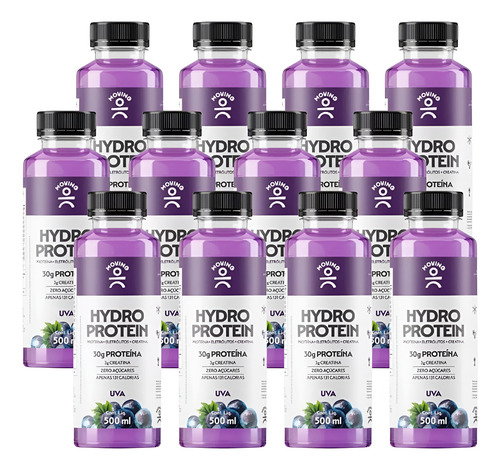Bebida Isotônico Creatina Moving Hydro Protein 12x500ml