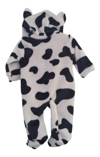 Imagen 5 de 5 de Kigurumi Bebé Mameluco Con Gorro Disfraz Kawaii Cute Vaquita