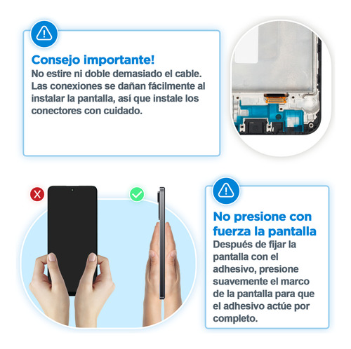 Pantalla Lcd Para Samsung A25 5g Con Marco Sm-a256e/sm-a256b