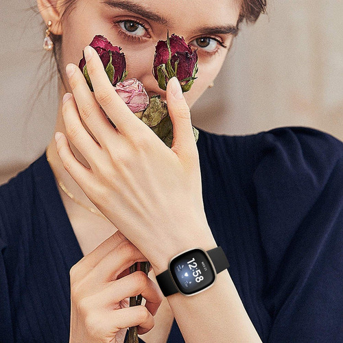 Imagen 6 de 9 de 4 Mallas P/ Reloj Fitbit Versa 3 / 4 & Sense 1 & 2 Large