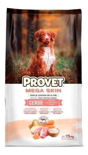 Provet Mega Skin Cerdo Razas Med/gde 15 Kg