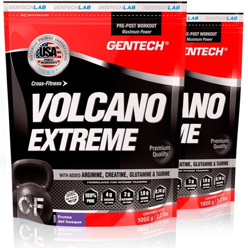 Volcano Xtreme Gentech 800gr L-glutamina Post-entrenamiento