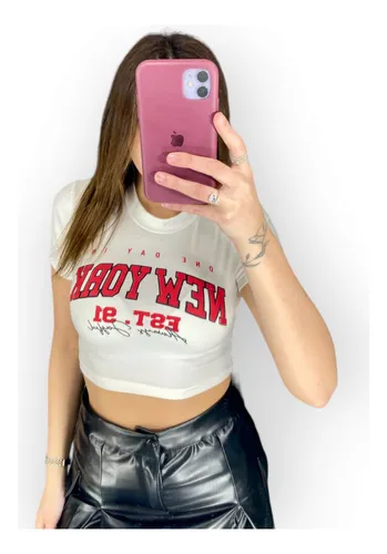 Remera crop top hotsell