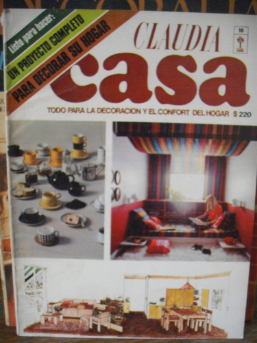Revista De Decoración  Claudia Casa N°10 Año 1976 