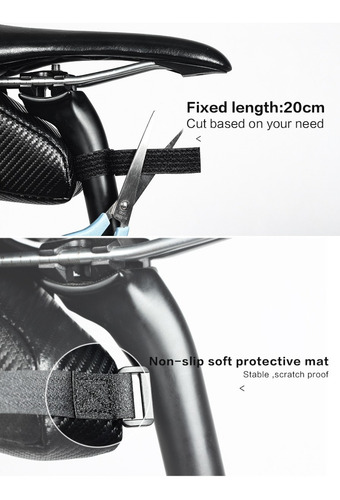 Imagen 8 de 9 de Bolsa Sillín Impermeable Bolsa Trasera Bicicleta Asiento