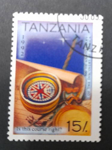 Sello Postal - Tanzania - Descubrimiento De America - 1992