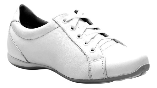 Sapatos Brancos Enfermagem Confortavel Ortopédico Bm 227
