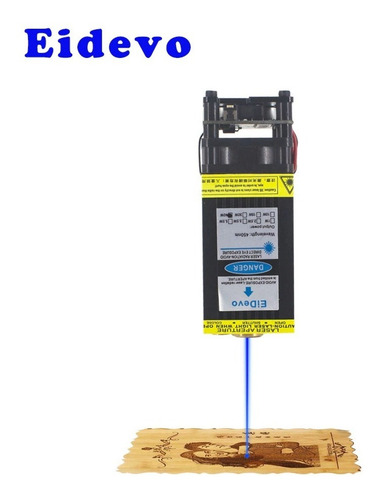 Imagen 2 de 6 de Modulo Láser 40w Pwm Ttl 12v 450nm Corte Madera, Acero Inoxi