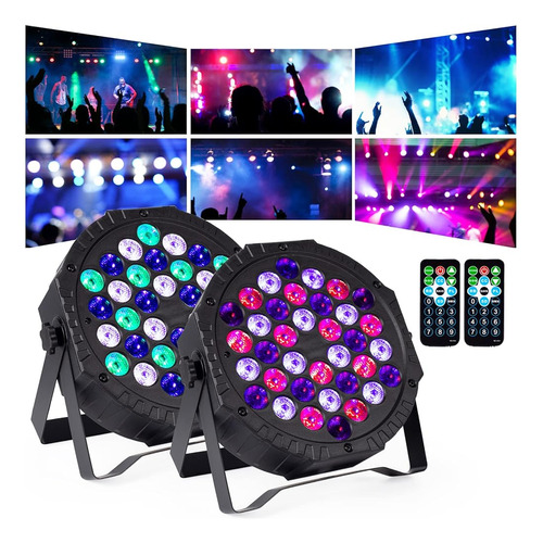 Djboomy Stage Lights 36 Dj Led Par Light Rgb Party Lights Up