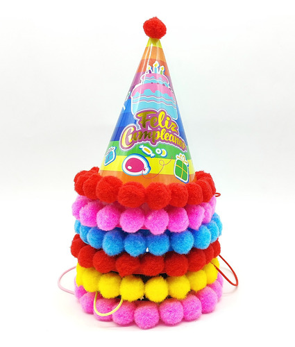 360 Gorro De Cumpleaño Cono Sombrero Para Cumpleaños Surtido