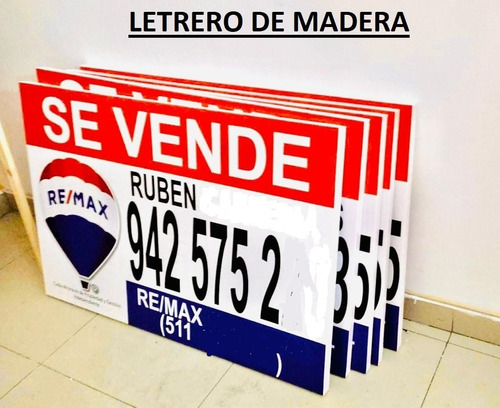 Letrero Se Vende / Alquila - Inmobiliaria & Propietario 