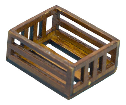 4 Paquete De 2-6 Cajas De Madera Para Casa De 3,7x3,1x1,6 Cm