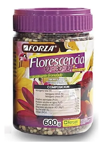 Fertilizante De Plantas 10-30-10 Florescencia Forza X600 Grs