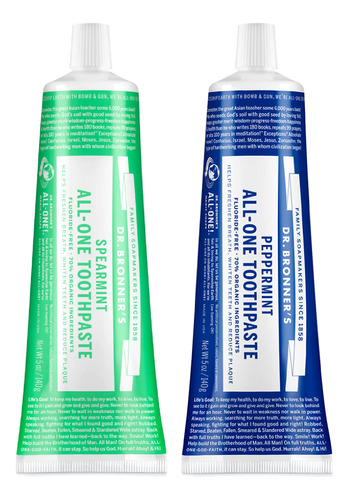 Dr. Bronner's - Paquete Variado De Pasta De Dientes All-one 