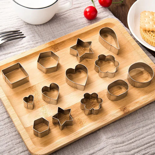 Juego De Mini Cortadores De Galletas De Acero Inoxidable .