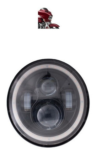 Linterna Frontal Led Daymaker 7 Pol Angel Eyes P Moto Harley