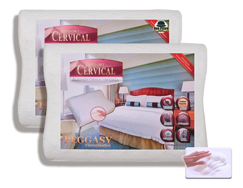 Almohada X 2 Inteligente Viscoelastica Cervical