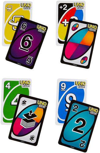 Uno Flip Juego De Mesa Cartas Doble Cara Mattel Con Envio