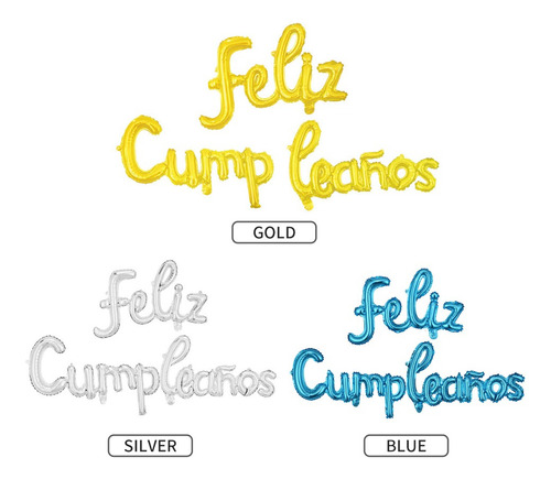 2pzs Globos Metalicos De Letra Para Cumpleaños Fiesta