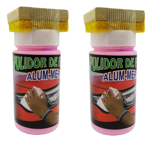 2 Pulidor Para Faros Y Calaveras Excelente Acabado 200grs.