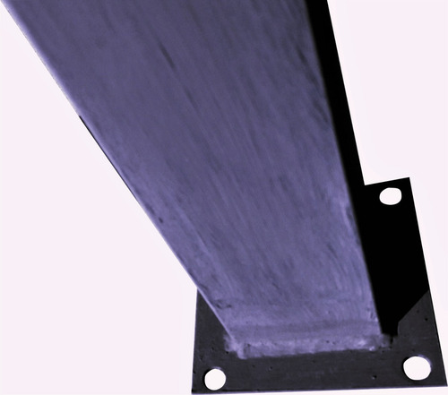 Imagen 5 de 10 de Columnas De Hierro Cuadrado Anti Oxido Tapa Y Placa 40x40 Mm