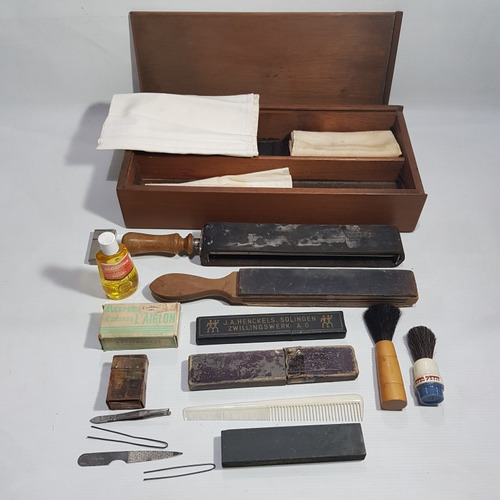 Antiguo Set Peluquería 1920 Barbería Domicilio Mag 62048