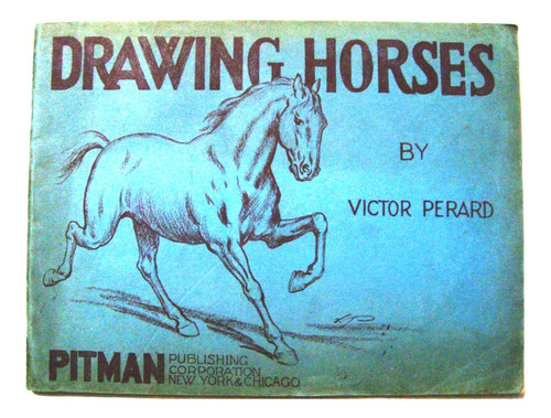 Dibujo Arte Caballos Drawing Horses Tinta Lapiz 1946 Pitman (Usado)