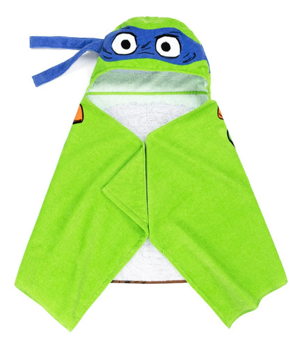 Toalla De Baño Tortugas Ninja Con Gorro P/niños*sk