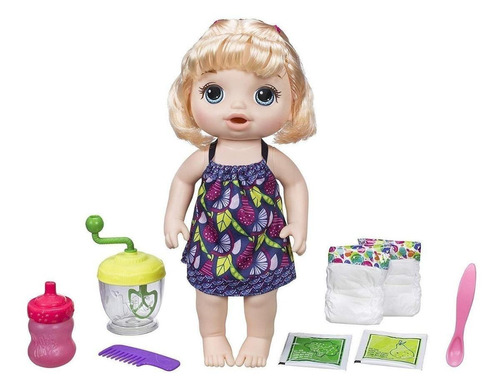 Baby Alive Bebê Papinha divertida loira Hasbro E0586