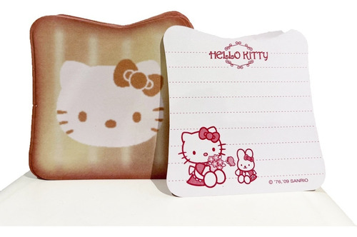 Sanrio Hello Kitty Block De Notas Tipo Pan Tostado  40 Hojas