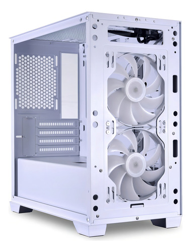 CASE Lian Li Lancool de malla blanca con 2 ventiladores, 205 m, 140 mm
