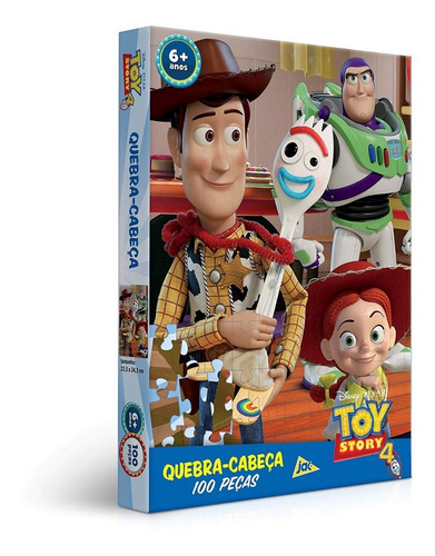 Quebra Cabeça 100 Peças Toy Story Buzz Woody Gaefinho Jessie