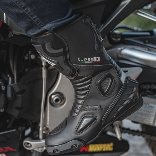 Imagem 3 de 10 de Bota Motociclista Texx Super Tech V2 Couro Esportiva