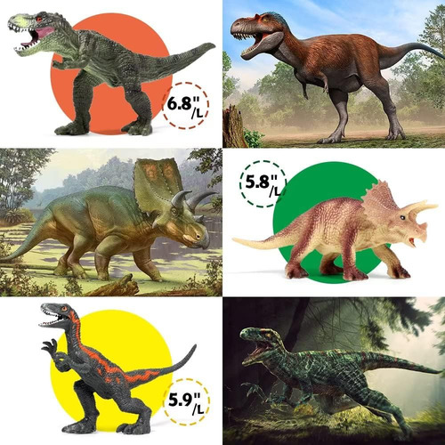 Juguetes De Dinosaurio Jurassic Fruse, 12 Pcs Figuras De Din
