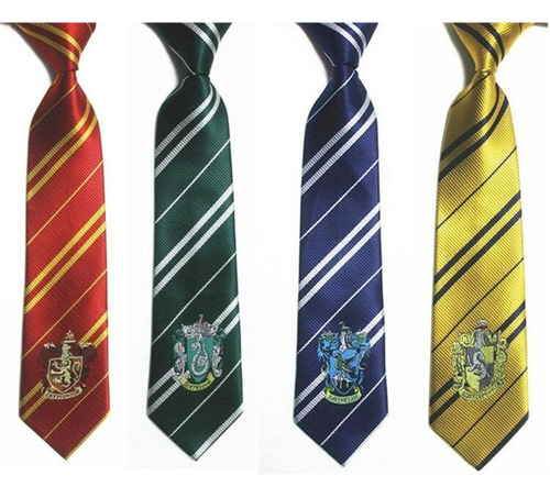 Imagen 2 de 2 de Corbata Harry Potter Gryffindor Hogwarts Bordada Estoykuku
