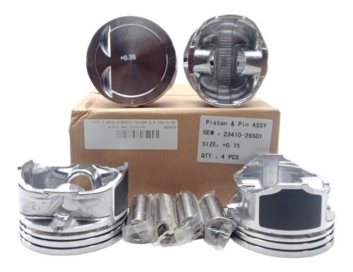 Piston Getz Elantra Cerato 1.6 030-0.75 1.2x1.2x2.0 76.50mm