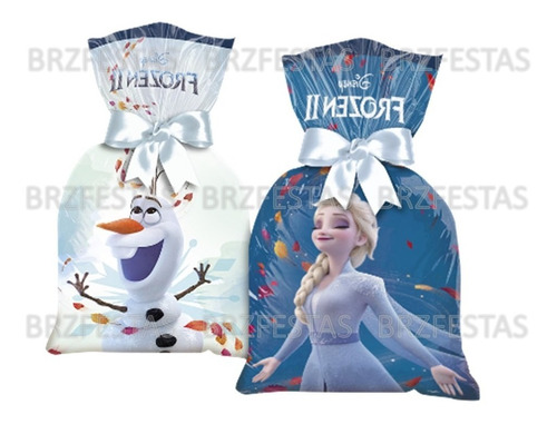 16 Sacolas Surpresa Frozen 2 * Sacolinhas Para Lembrancinhas