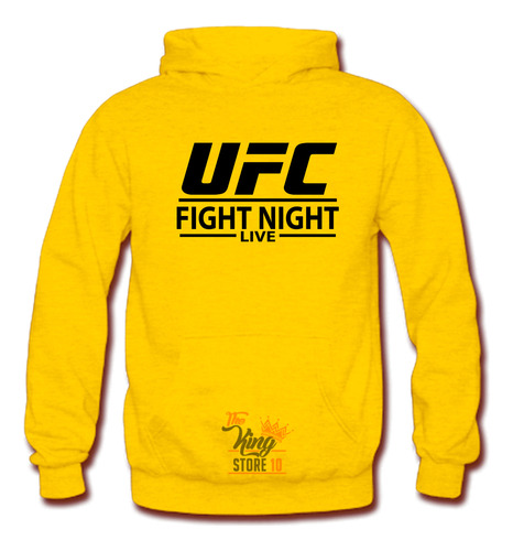 Poleron Estampado Ufc Fight Night 100% Algodon