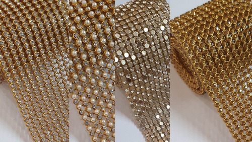 10 Mantas Strass/chapinha 5x45cm Modelo Chaton Tem 5x42cm