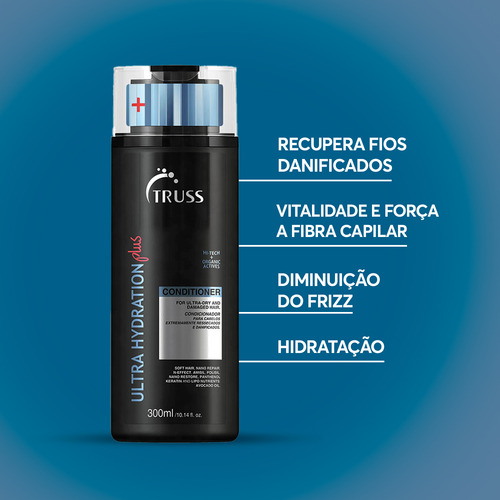 Kit Truss Ultra Hydration Plus Shampoo Condicionador + Uso