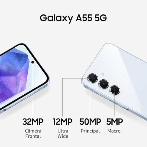 Teléfono celular Samsung Galaxy A55 5g Sky Blue 128gb 8gb - Excelente (Reacondicionado)