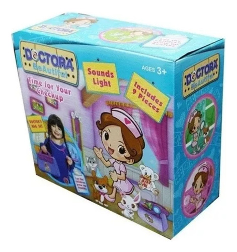 Kit Maletín Set De La Doctora Juguetes Niñas 9 Pz