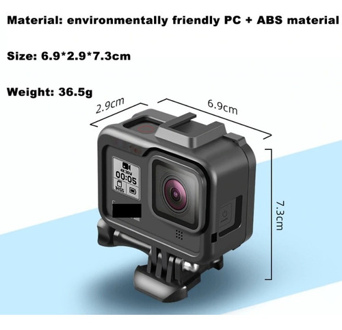 Imagen 5 de 9 de Carcasa Protectora Para Gopro Hero 8