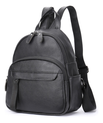 Bolso Hombro Cuero Genuino, Mochilas Casuales Para Muj