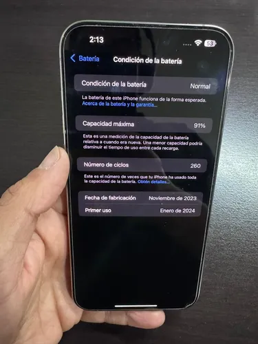 Apple iPhone 15 Pro Max (256 Gb) - Titanio Natural Excelente (Usado)